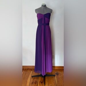 Elegant Purple and Violet Gown